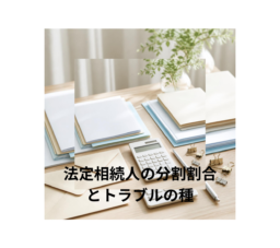 法定相続人の分割割合とトラブルの種(1)　大分の行政書士が解説