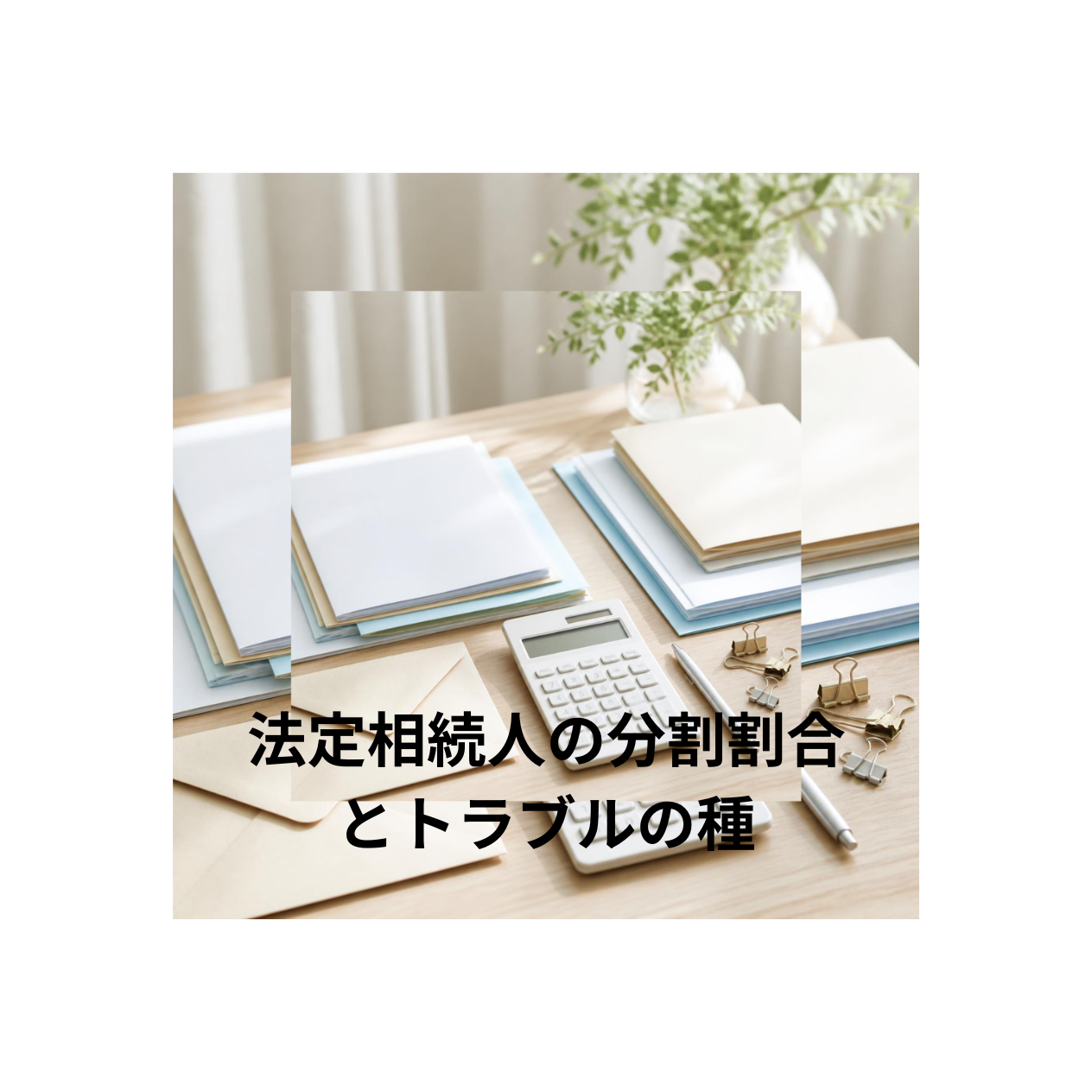 法定相続人の分割割合とトラブルの種(1)　大分の行政書士が解説