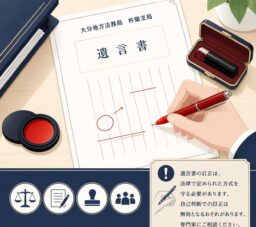 自筆証書遺言を作成する際の注意点(4) 大分の行政書士が解説 自筆証書遺言を作成する際の注意点(4) 大分の行政書士が解説