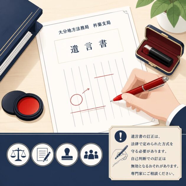 自筆証書遺言を作成する際の注意点(4)　大分の行政書士が解説